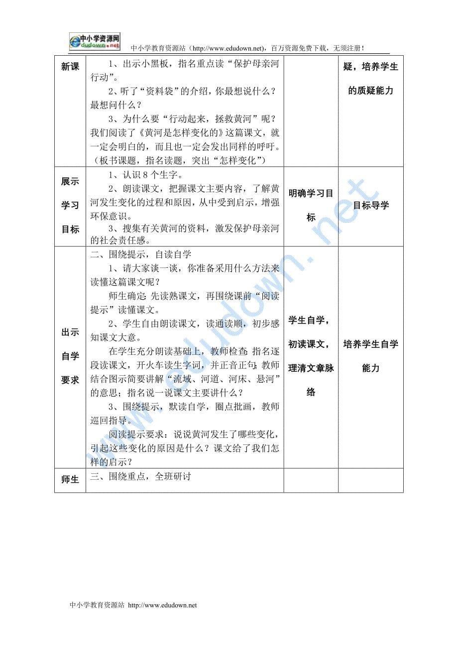 皮店乡小学四级语文下册导学案第三单元_第5页