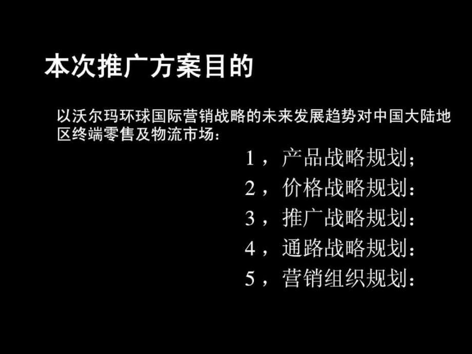 PPT精选案例模板-沃尔玛中国区域市场推广营销书[1]_第5页