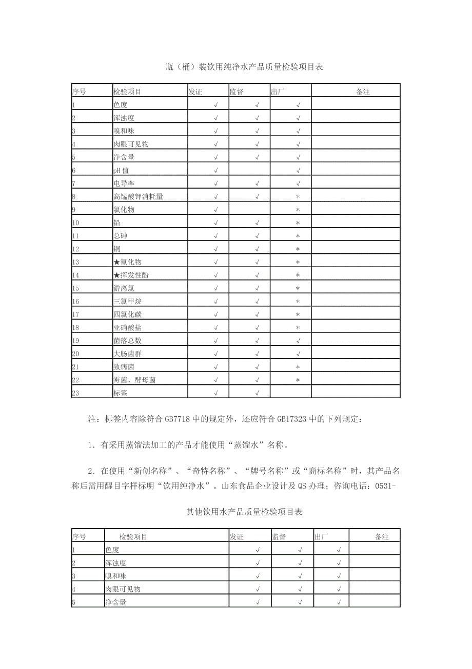 2014饮料产品生产许可证审查细则_第5页