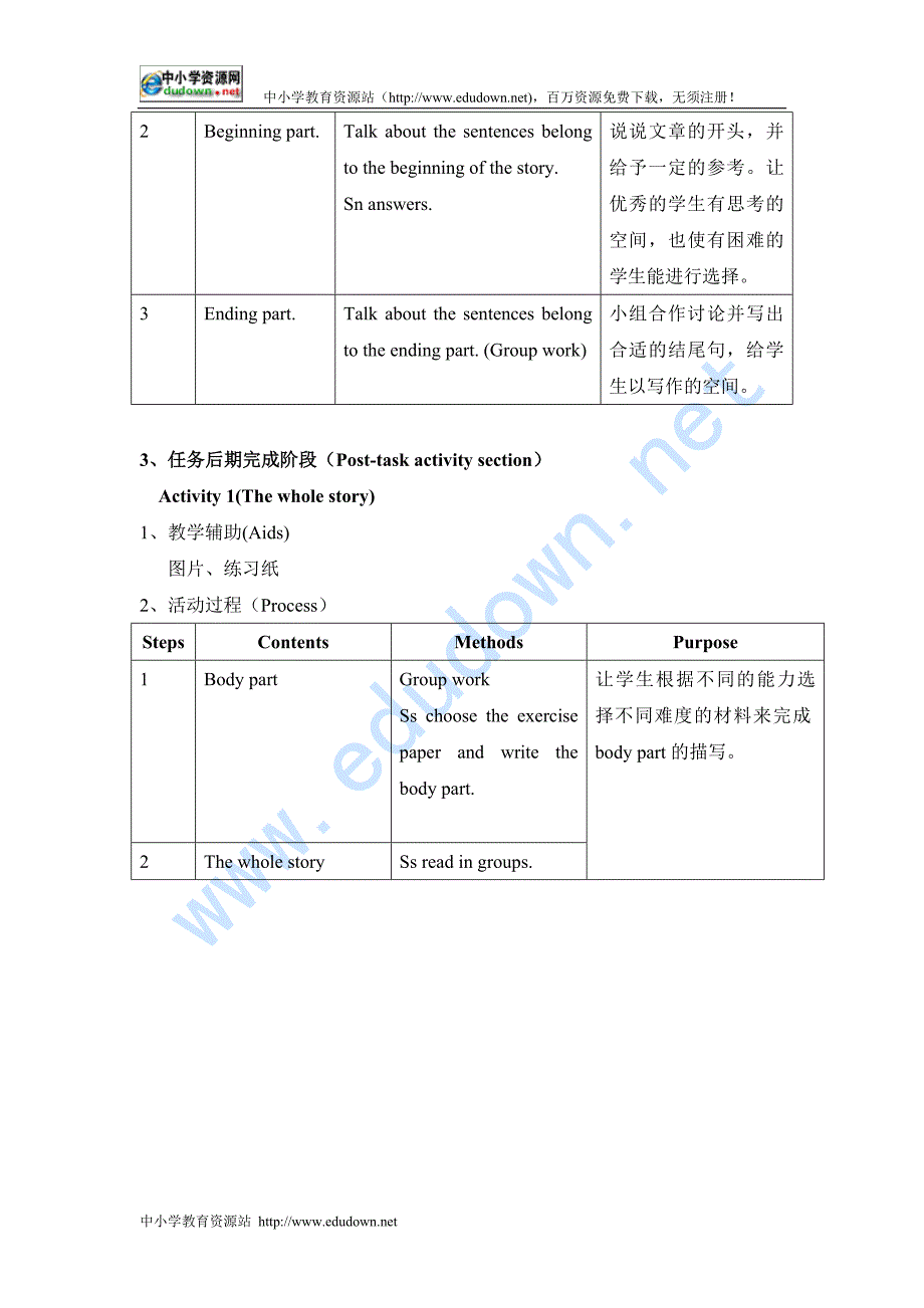 牛津沪教四下Module 2《Unit 3 A busy family》（period）教案_第4页