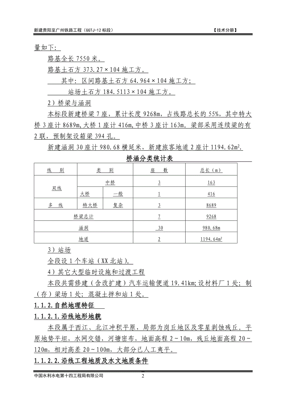 双线铁路工程施工组织设计(投标)_第2页