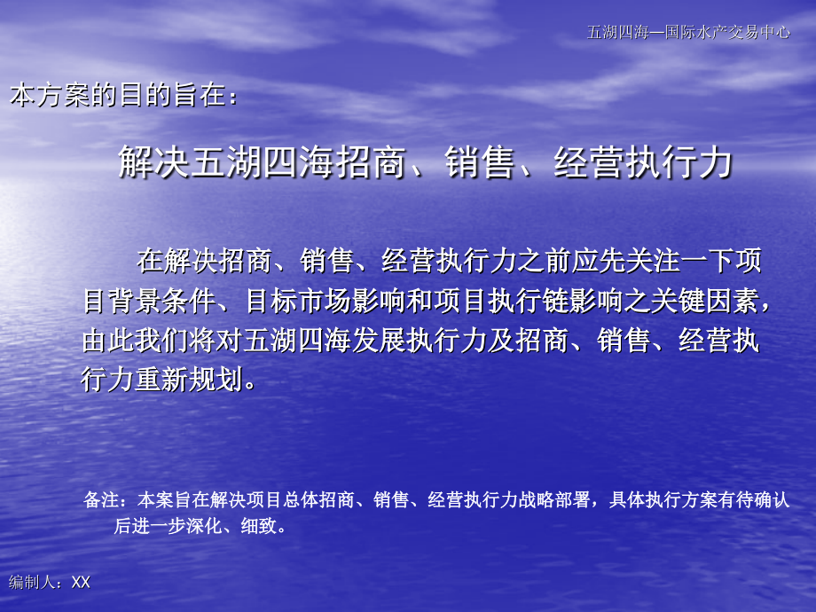 广州五湖四海国际水产交易中心运营策划方案_第2页