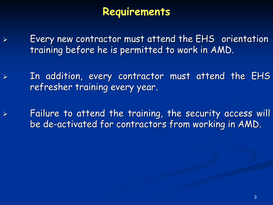 供应商EHS培训PPT  Contractor EHS Training(AMD)_第3页