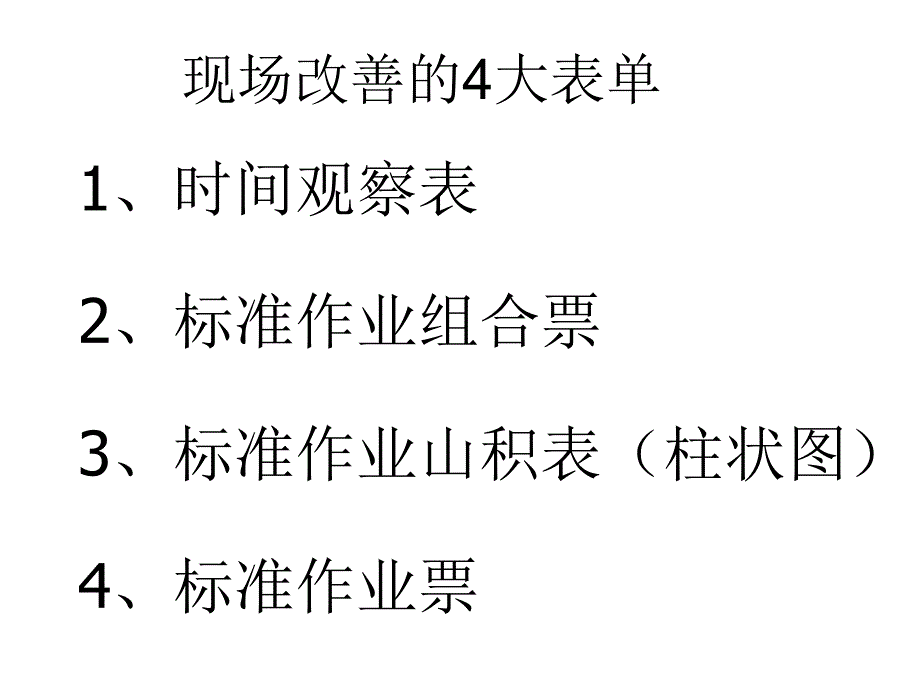 精益生产推行四大表格_第1页