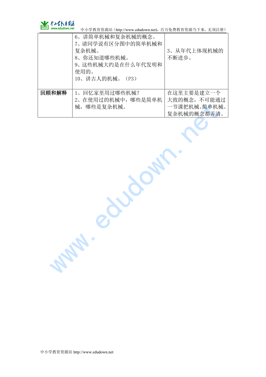 苏教版科学五年级下册《什么叫机械》教案_第2页