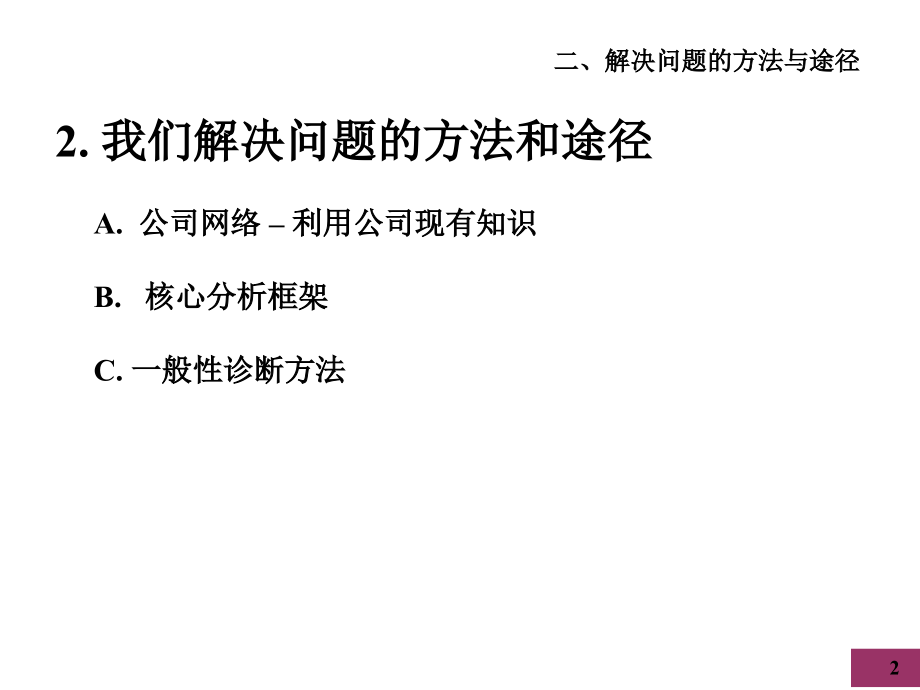 麦肯锡-麦肯锡内部培训手册——好的开始是成功的一半（2）我们解决问题的方法和途径043_第2页