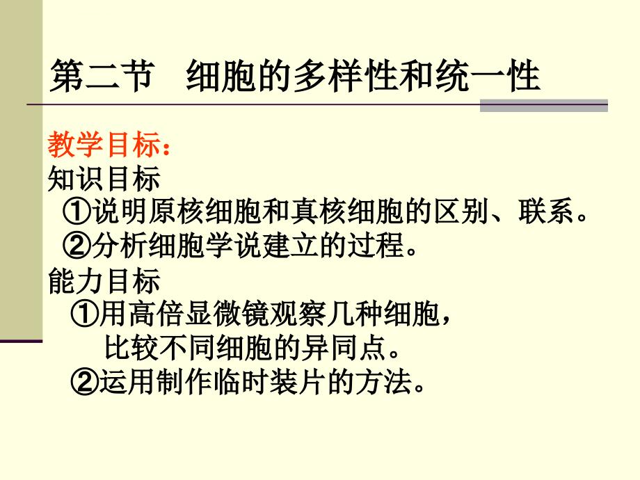 【必修1】1.2 细胞的多样性和统一性2 ppt培训课件_第1页