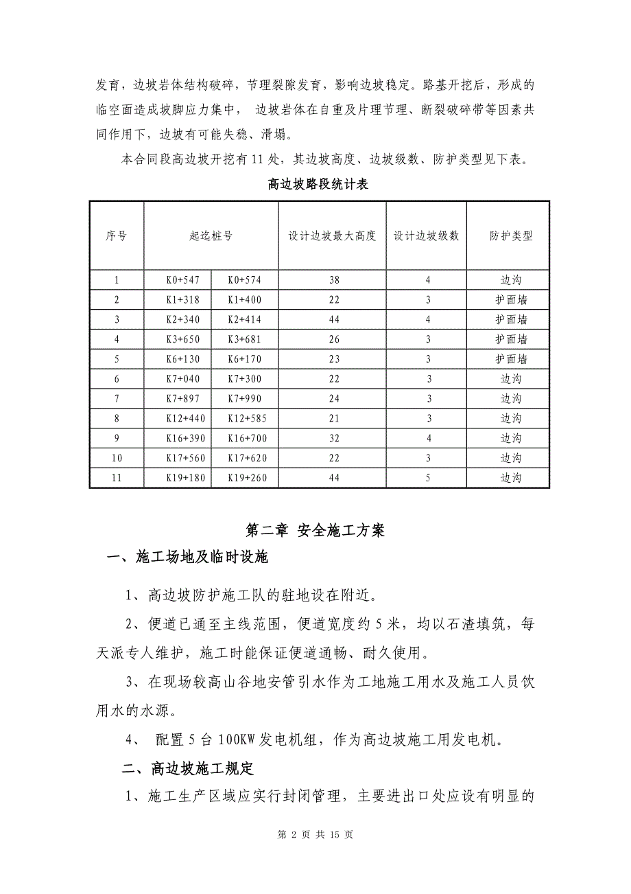 丰彭公路改建工程高边坡施工安全专项方案15p_第3页