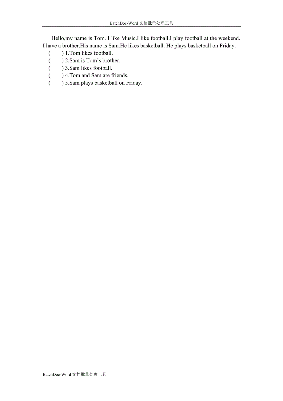 外研版（三起）英语五下 Module 4 单元测试 试题_第3页