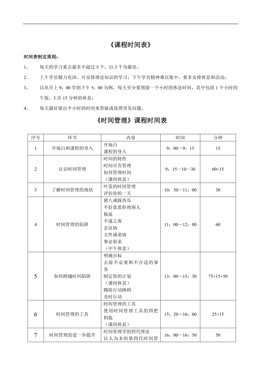 《时间管理》的课程大纲_第2页