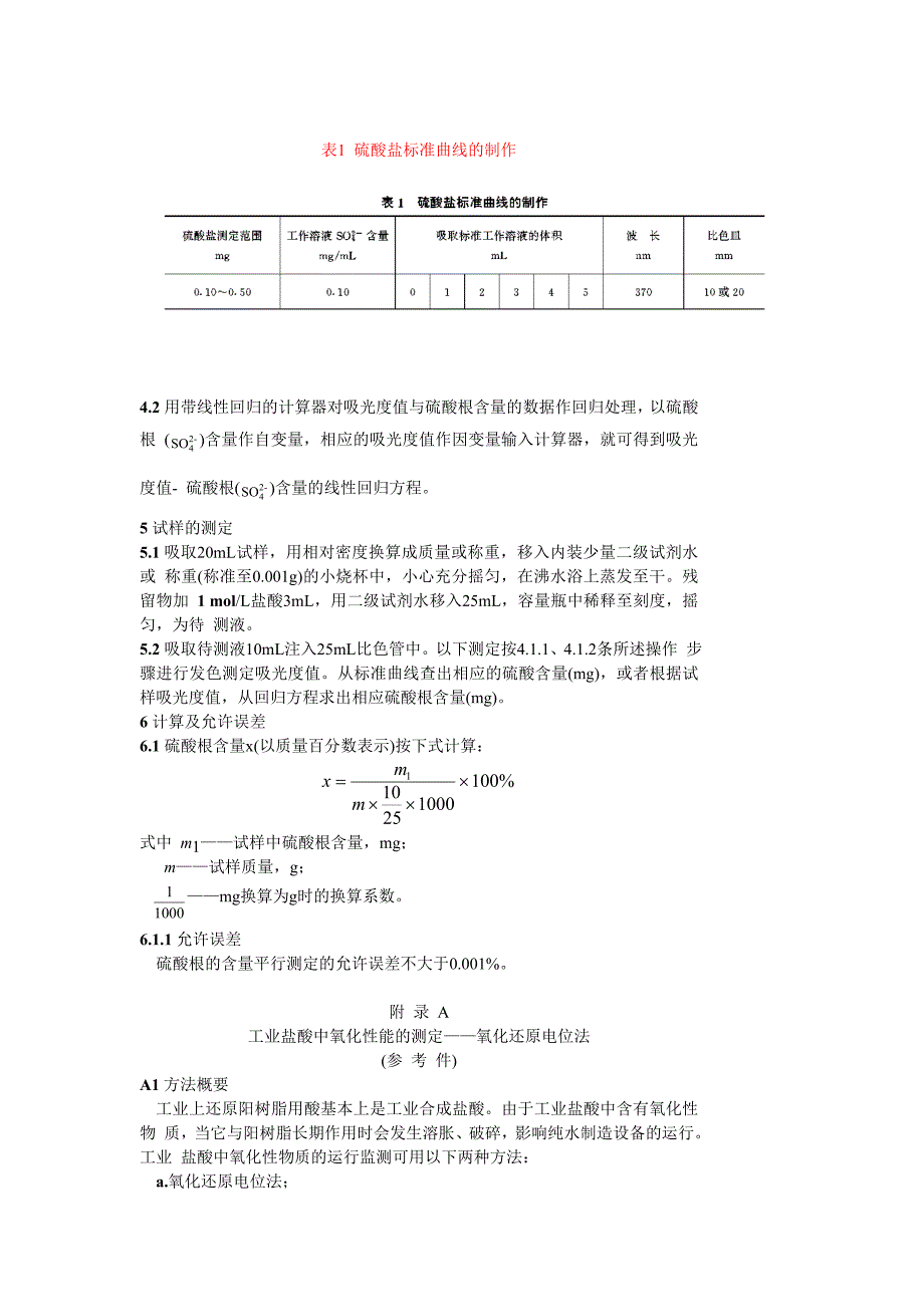 DL422.4-91 工业盐酸中硫酸盐含量的测定-铬酸钡分光光度法_第2页