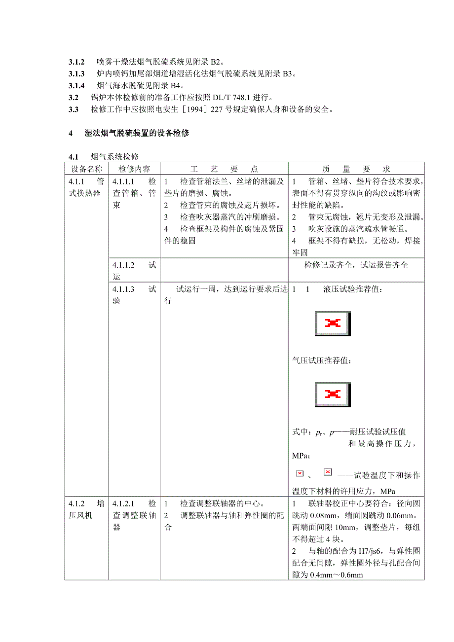 DLT748.10-2001 火力发电厂锅炉机组检修导则-10-脱硫装置检修_第3页