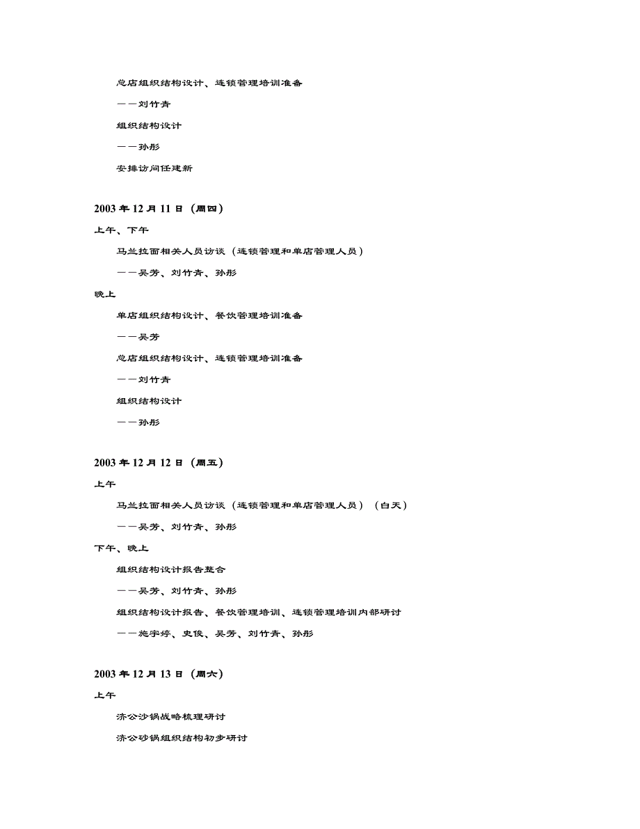 济公砂锅项目组工作计划2003年12月6日_第3页