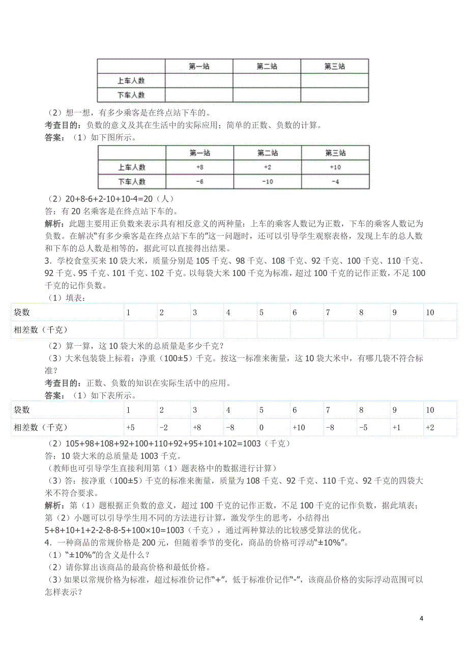 人教版六年级下册各单元测试及答案解析_第4页