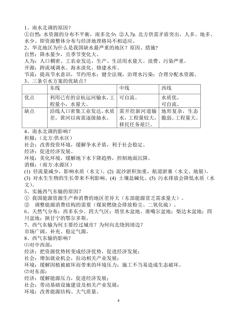 地理必修3第三单元复习提纲_第4页