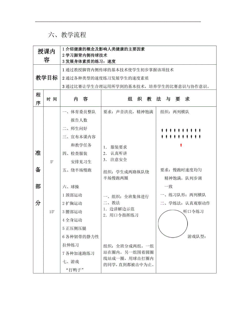 小学足球《内侧传球》教学设计_第3页