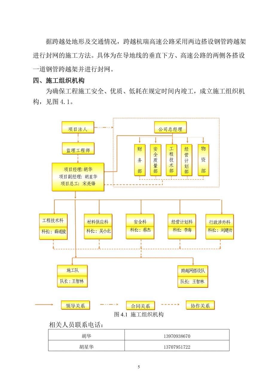 鄱北线跨越杭瑞高速公路施工方案_第5页