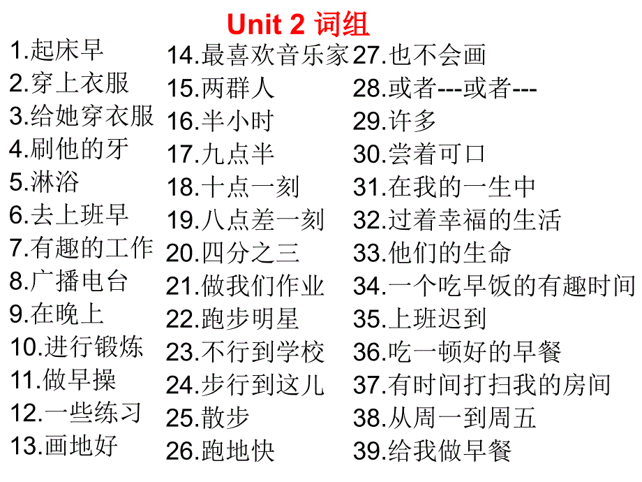 新人教版英语七下unit_1-2_词组_第4页