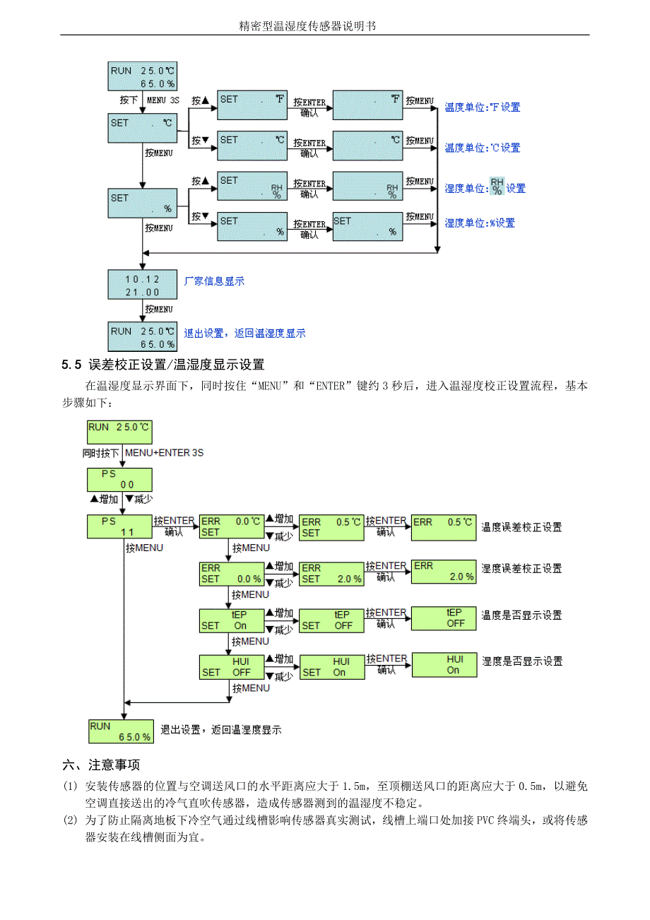 开关量温湿度传感器说明书_第4页