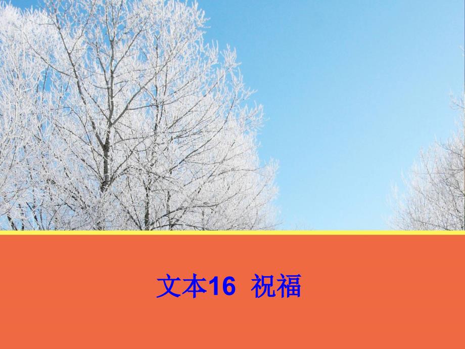 【语文】文本16《祝福》课件1(苏教版必修2)_第1页