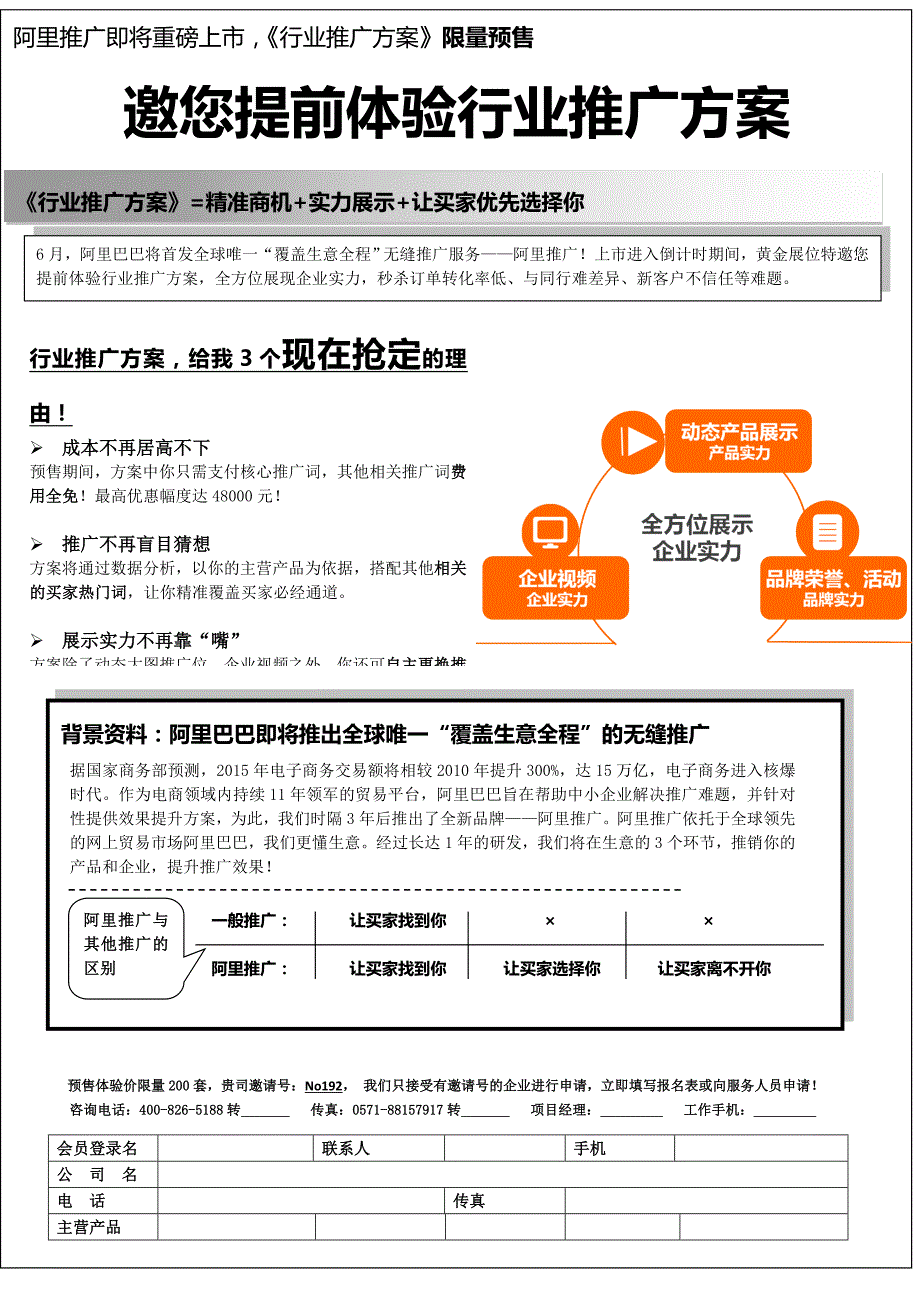 阿里巴巴行业推广方案及技巧_第1页