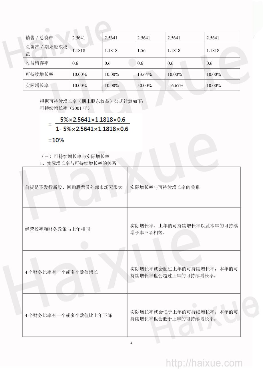 CPA《财务成本管理》刘成举 基础班  可持续增长率1_第4页