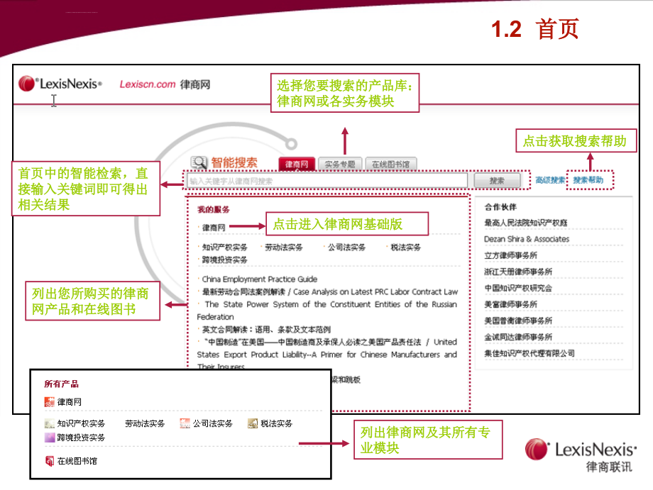 中英文法律实务信息数据库产品使用指南_第4页