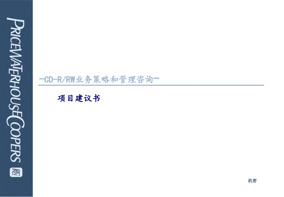 普华永道项目建议书_第1页