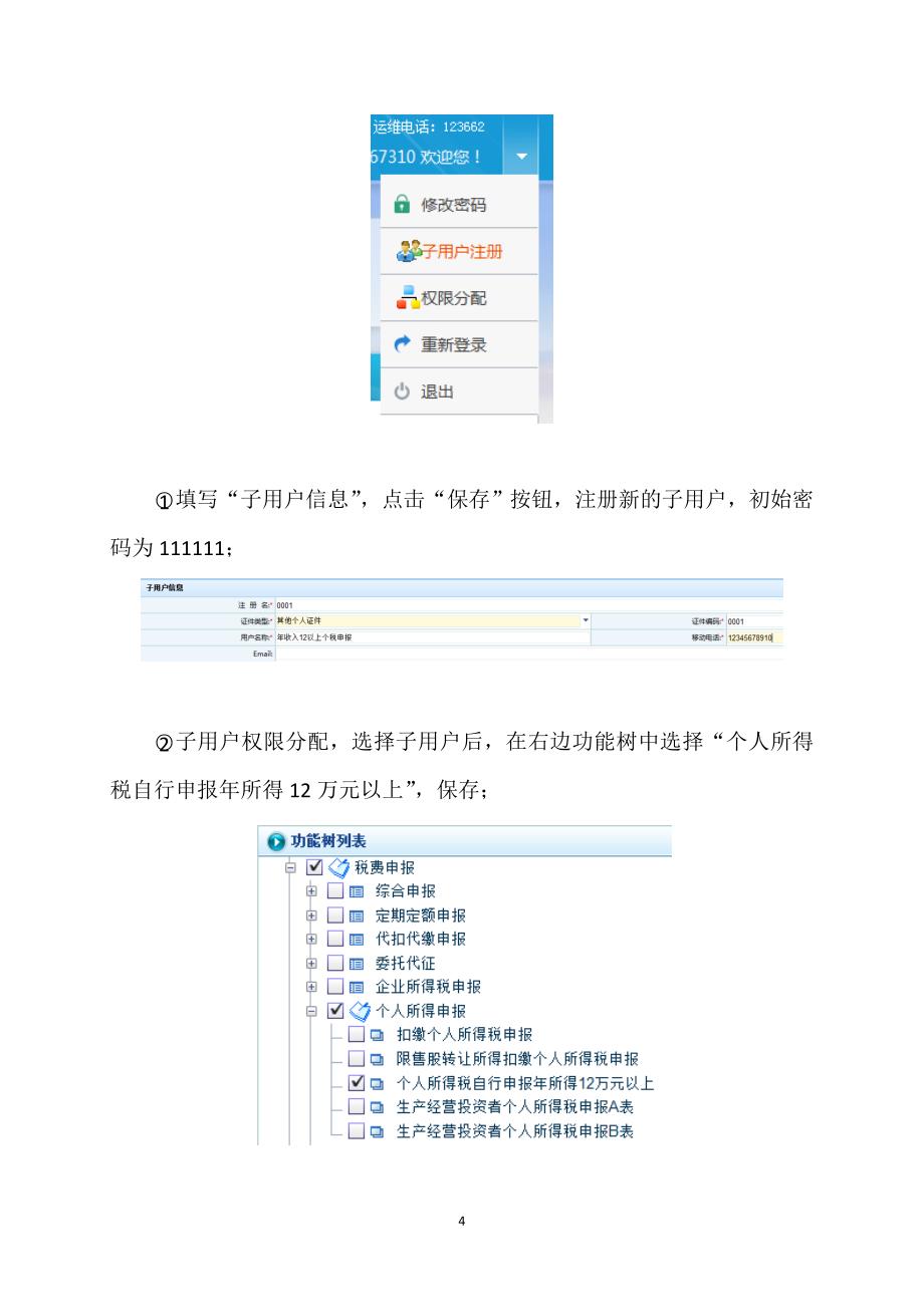 网上办税平台年所得12万元个人所得税自行申报操作流程_第4页