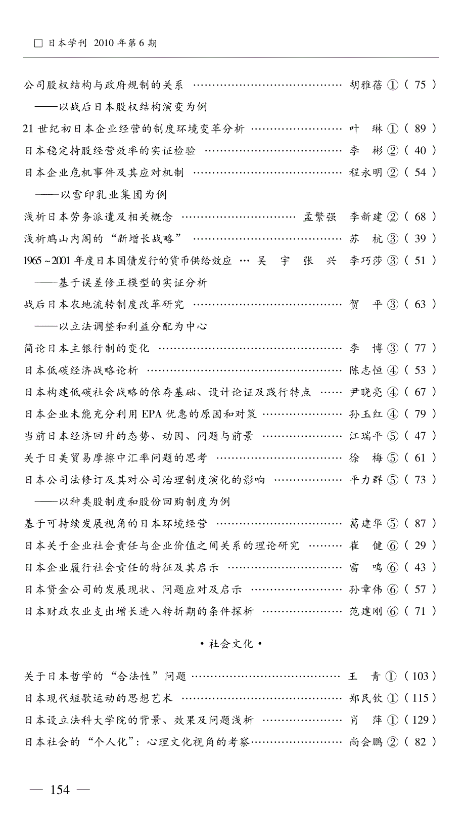 _日本学刊_2010年总目录__第2页