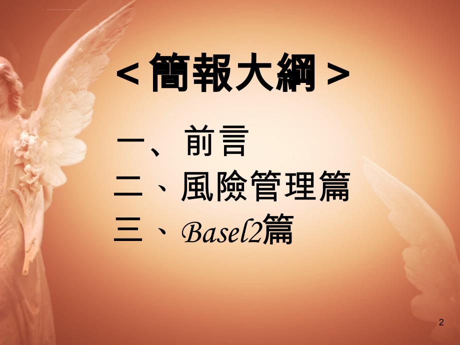 财务金融风险管理与新巴赛尔资本协定ppt培训课件_第2页