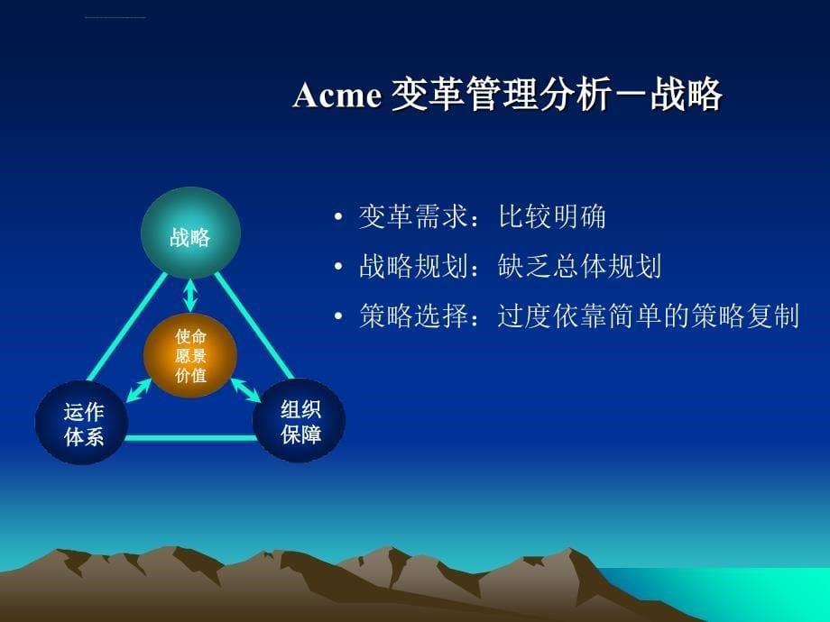 成功战略何以延续：从acme变革看变革管理ppt培训课件_第5页