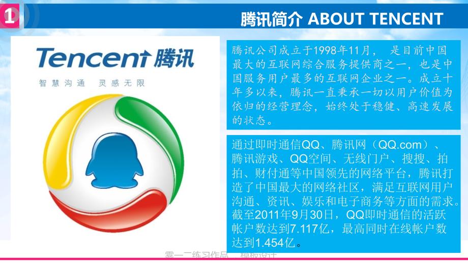 腾讯企业分析PPT模板_第4页