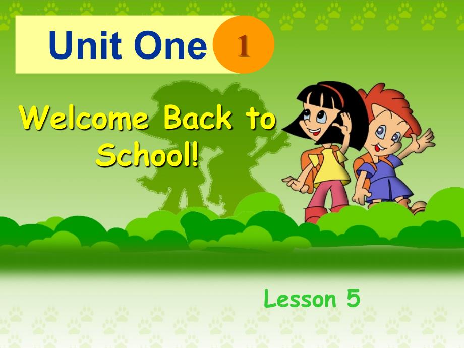 人教版三年级英语下册课件 unit 1 welcome back to school ppt课件：lesson 5_第1页
