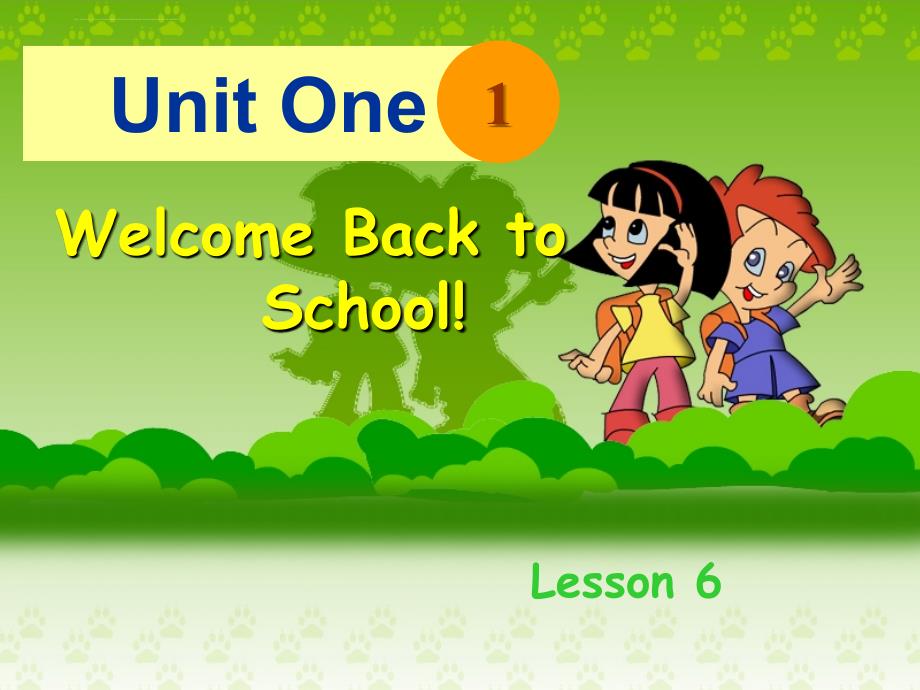 人教版三年级英语下册课件 unit 1 welcome back to school ppt课件：lesson 6_第1页