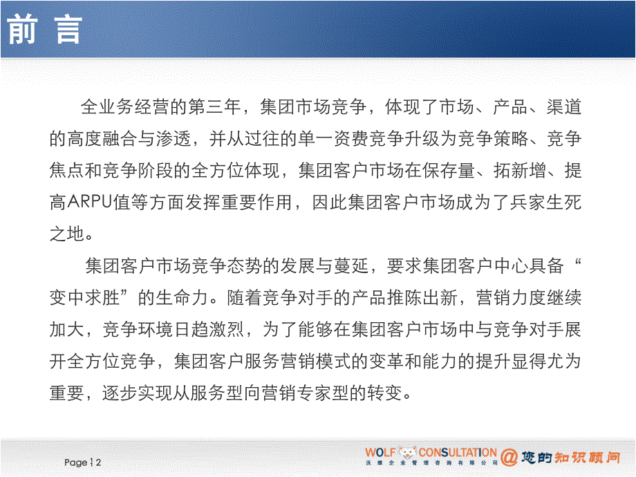 2011桂林移动《集团客户服务营销模式咨询项目》方案讨论稿_第2页