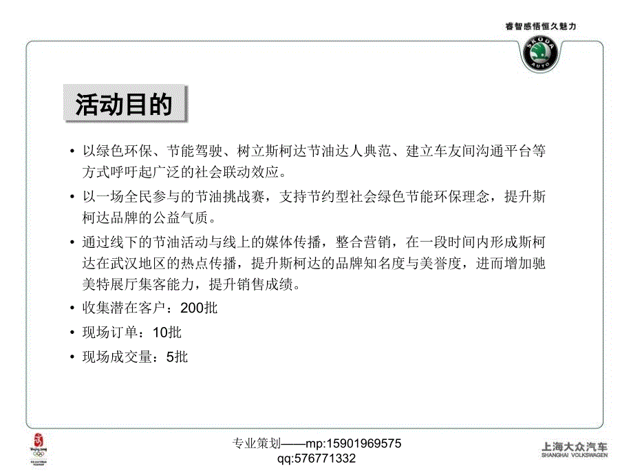 斯柯达城市达人节油挑战赛活动_年会策划_PPT源文件_会务活动_广告文案_广告策划_汽车活动_第4页