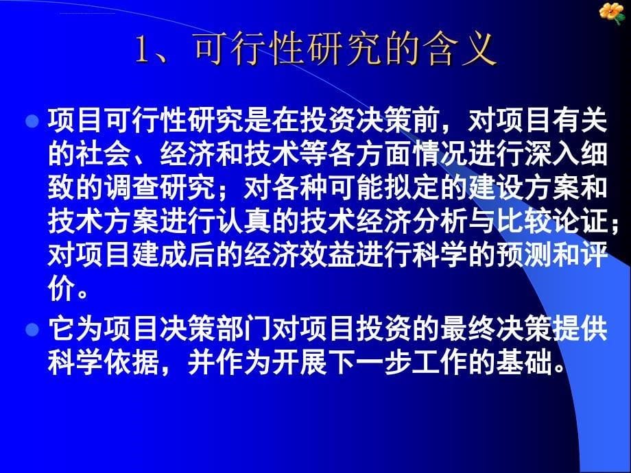 可行性研究报告的编制ppt培训课件_第5页