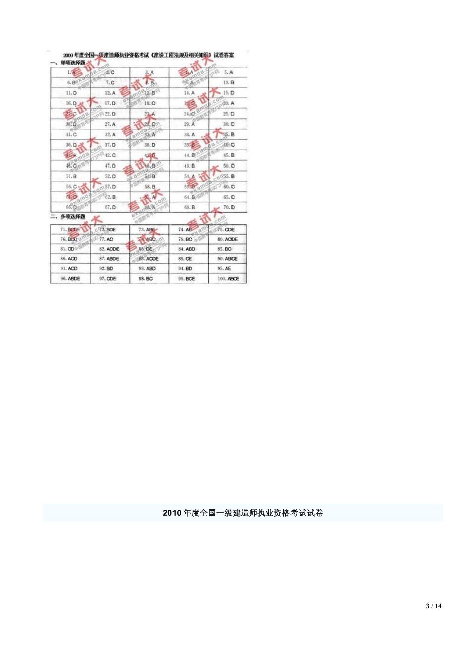 2004-2013一级建造师《建设工程法规及相关知识》真题答案解析(阅读版)-林锋整理_第3页