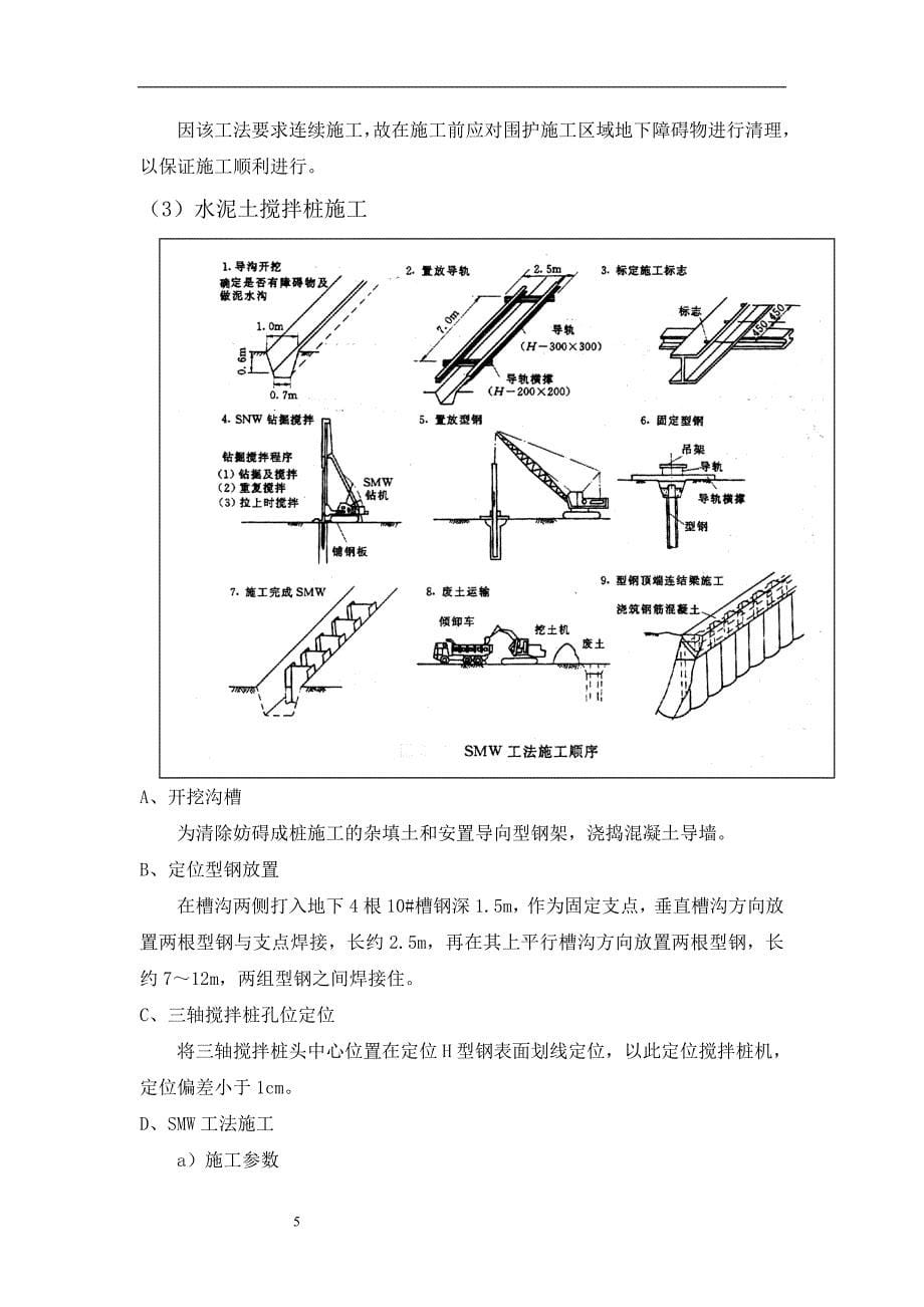 新建贵阳至广州铁路站前工程 smw工法桩施工方案_第5页