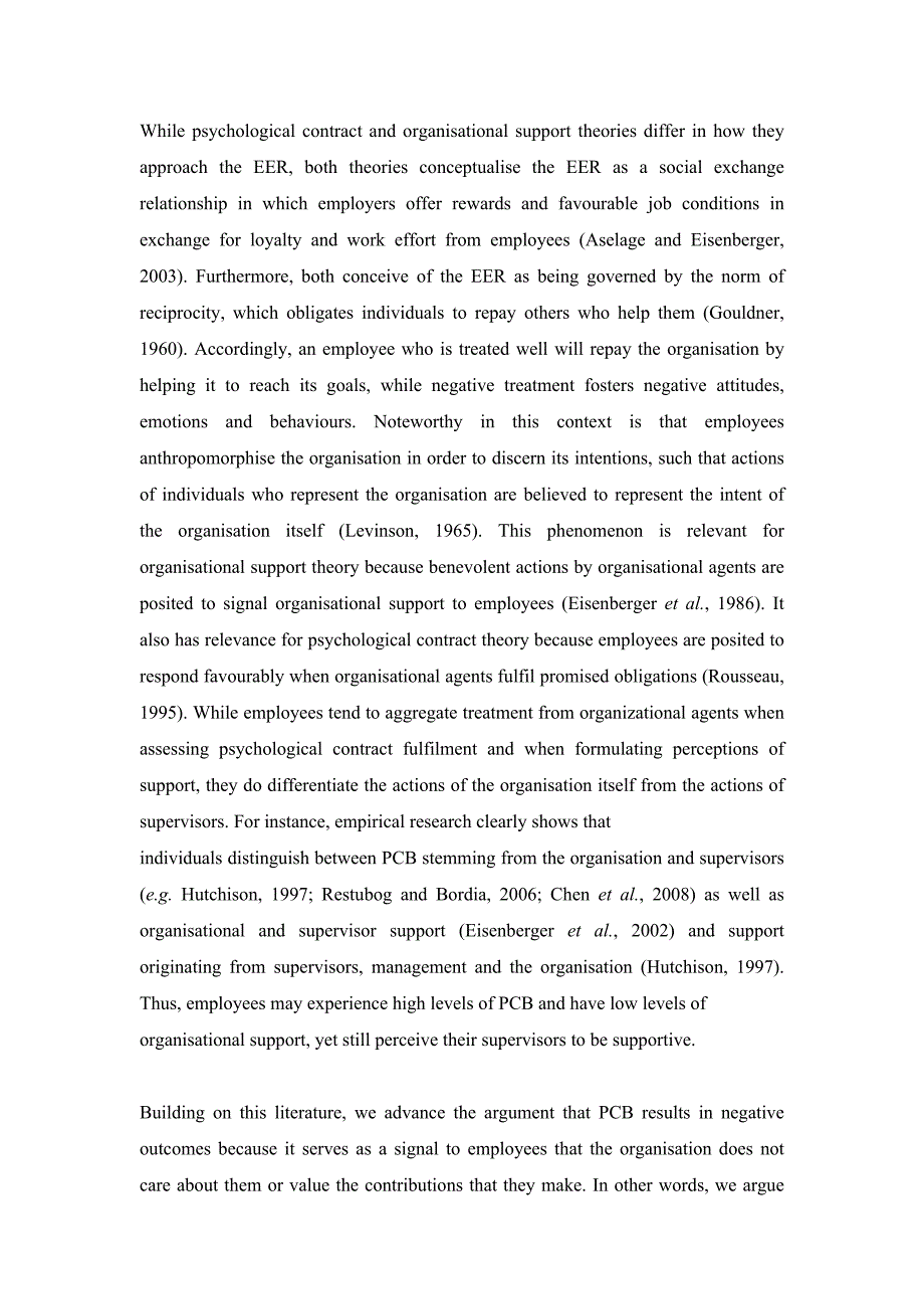 指导者，监督者和行为榜样：他们会减少心理契约违背的影响吗？[文献翻译]2011-01-04_第4页