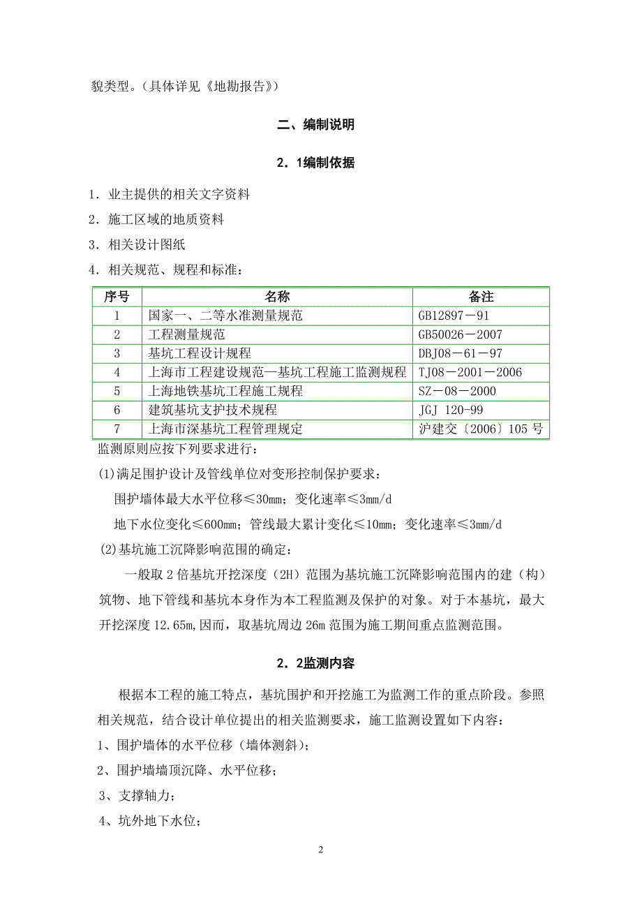 某机场1#地块商办楼基坑工程监测监理监控实施_第2页