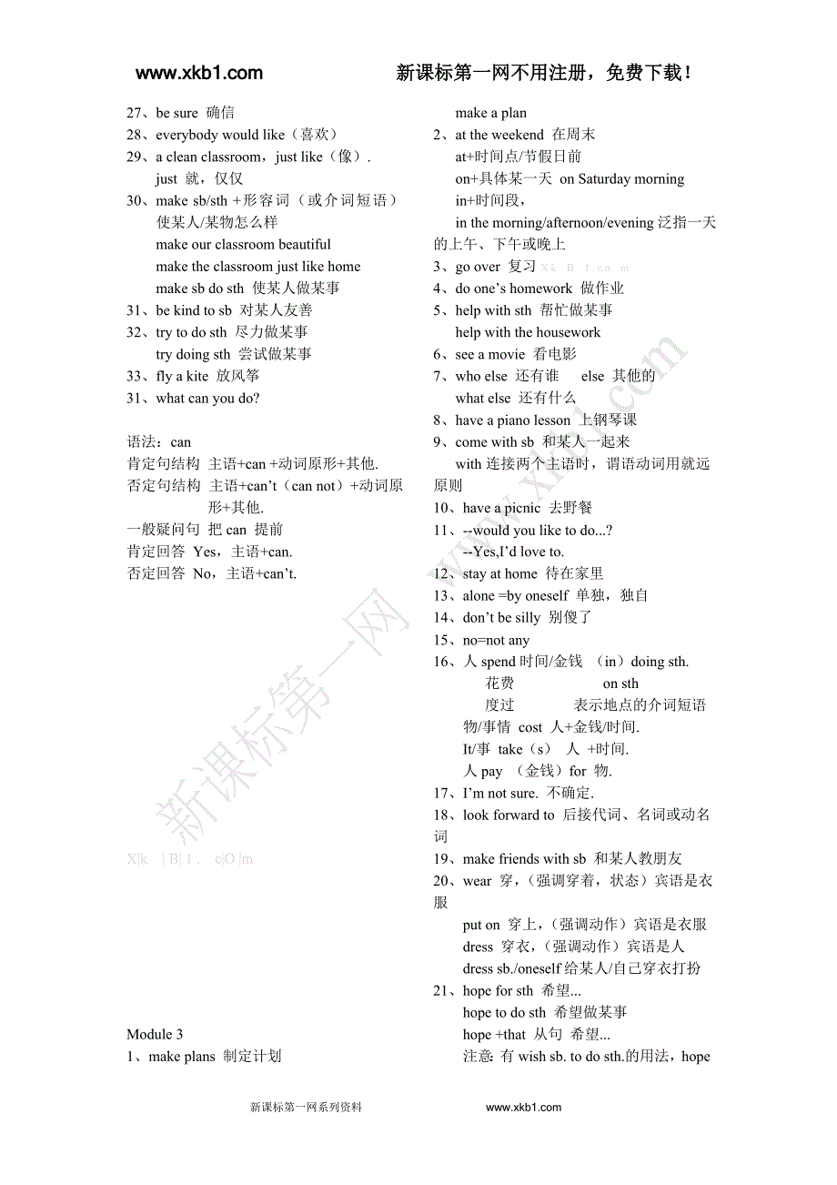 七年级下册12模块知识点_第3页