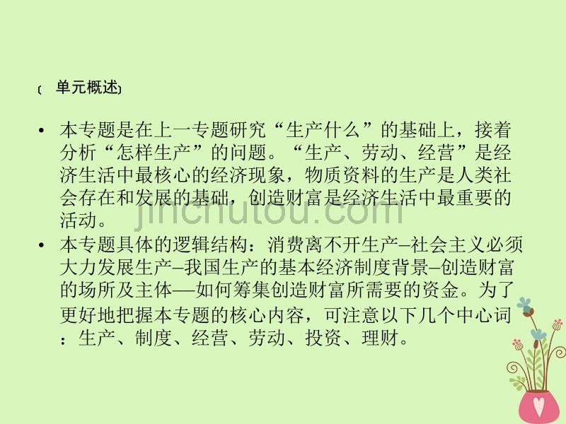 2019届高考政治一轮复习 第二单元 生产、劳动与经营单元整合提升课件 新人教版必修1_第2页