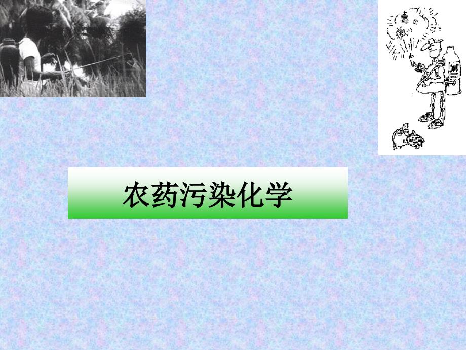 农药污染化学ppt培训课件_第1页