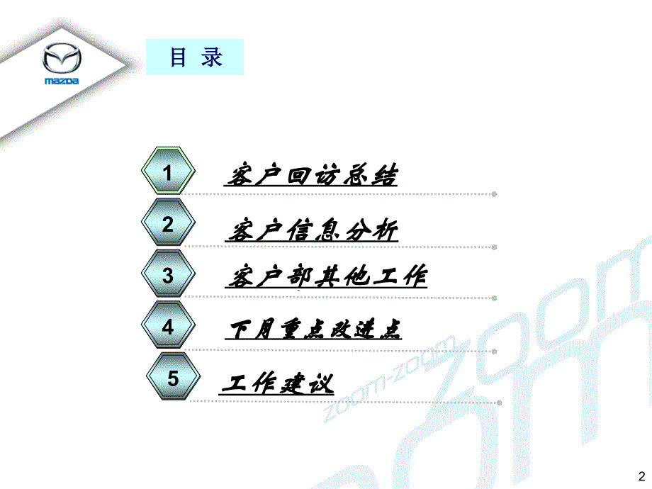 汽车4s店客户关系部月度工作总结ppt培训课件_第2页