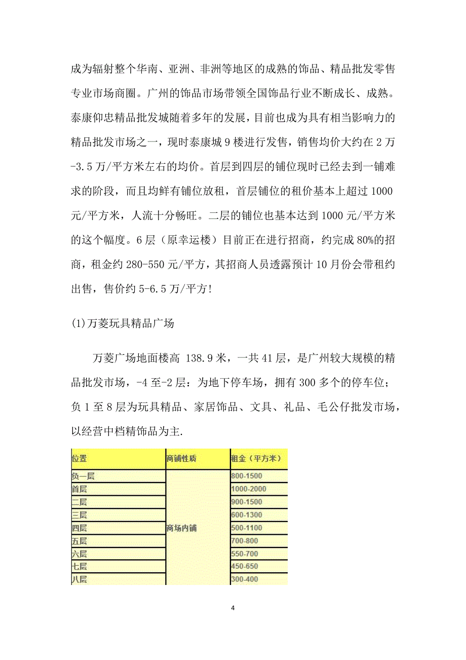 广州市仰忠汇饰品城项目发展前景分析解析_第4页