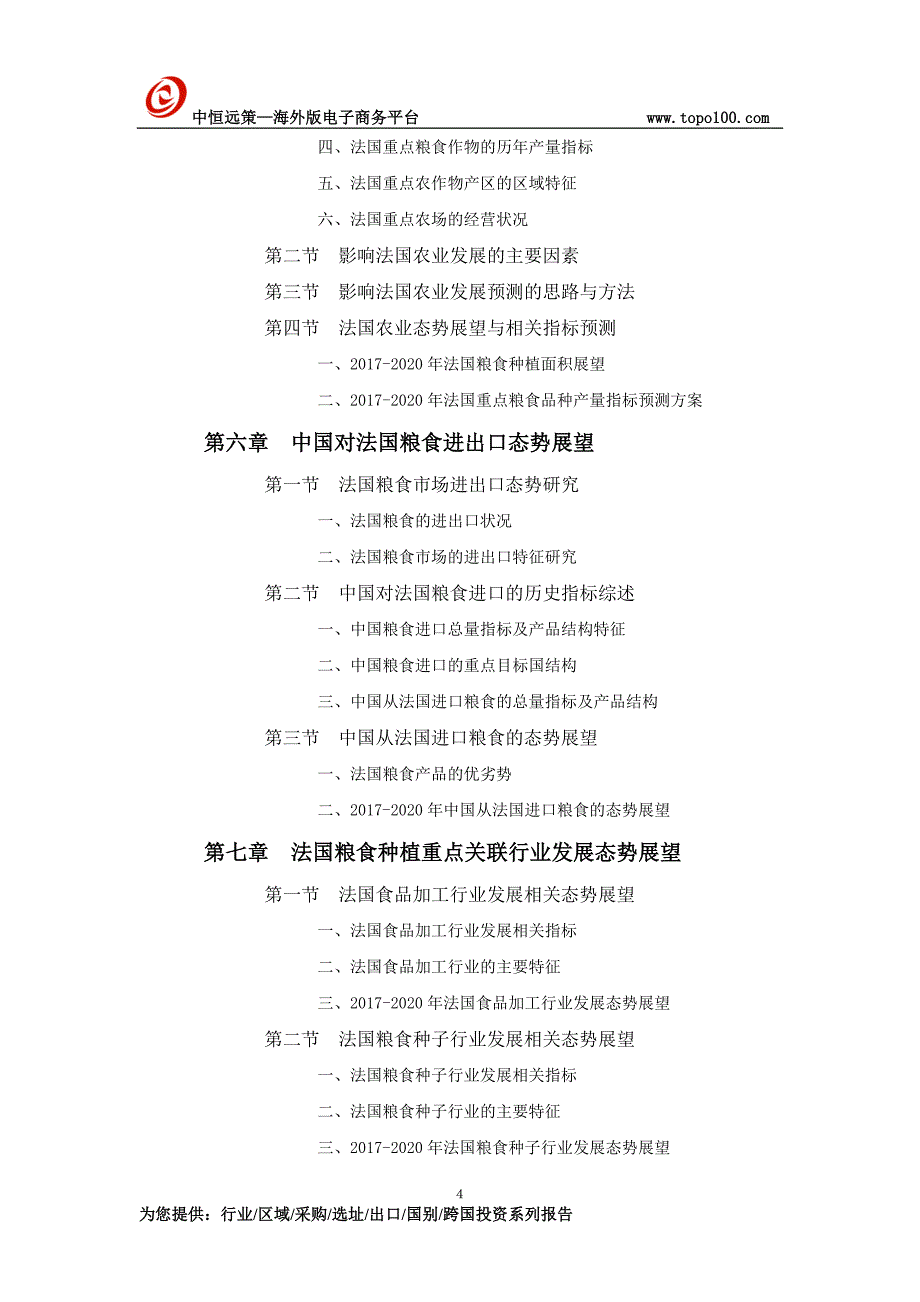 法国农业项目投资前景预测报告_第4页