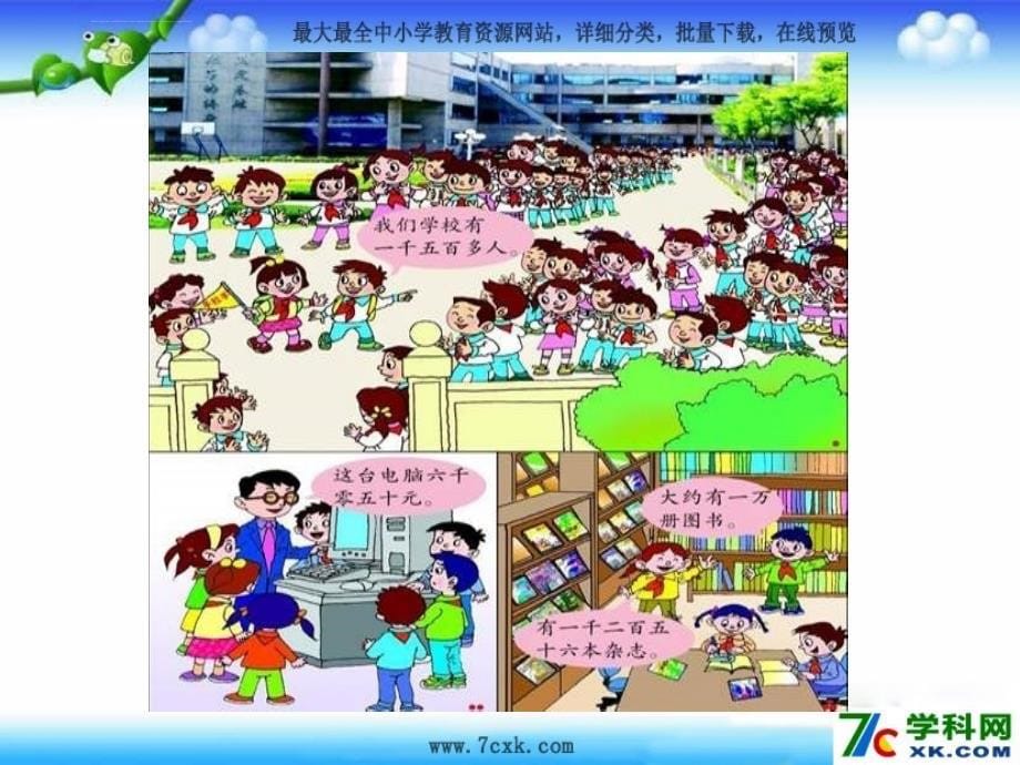 2014春青岛版数学二下第一单元游览北京万以内数的认识课件_4_第5页