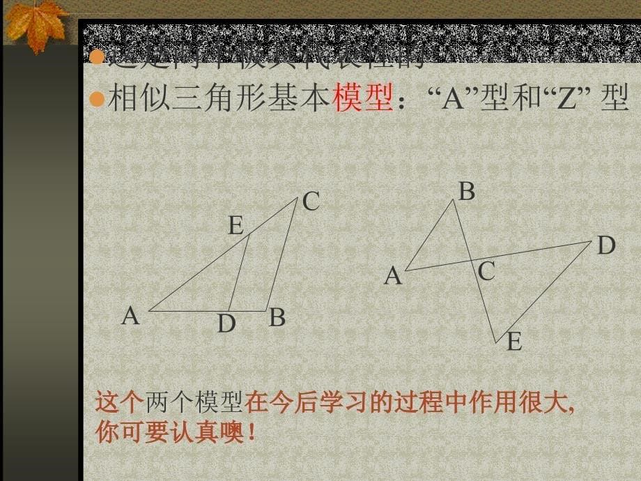 九年级下浙教版两个三角形相似的判定课件_第5页